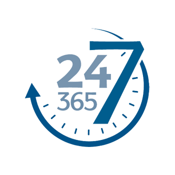 Nuestra Central Receptora de Alarmas monitoriza su instalación durante 24 horas y 365 días al año Servicio 24 horas 7 días a la semana